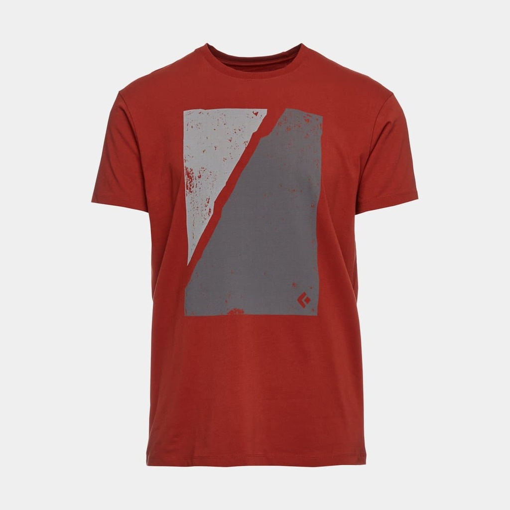 Block Print Mountain Tee Red Rock