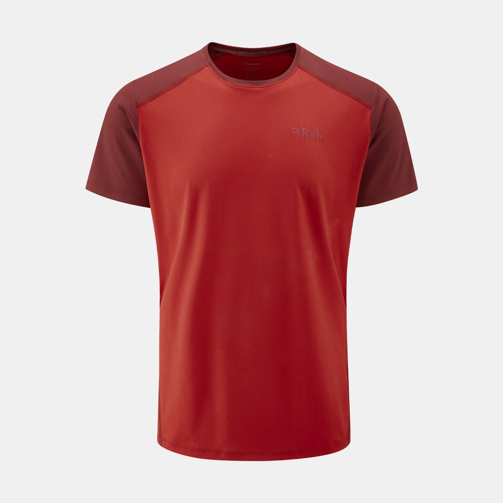Force Short Sleeves Tee Ascent Red / Oxblood