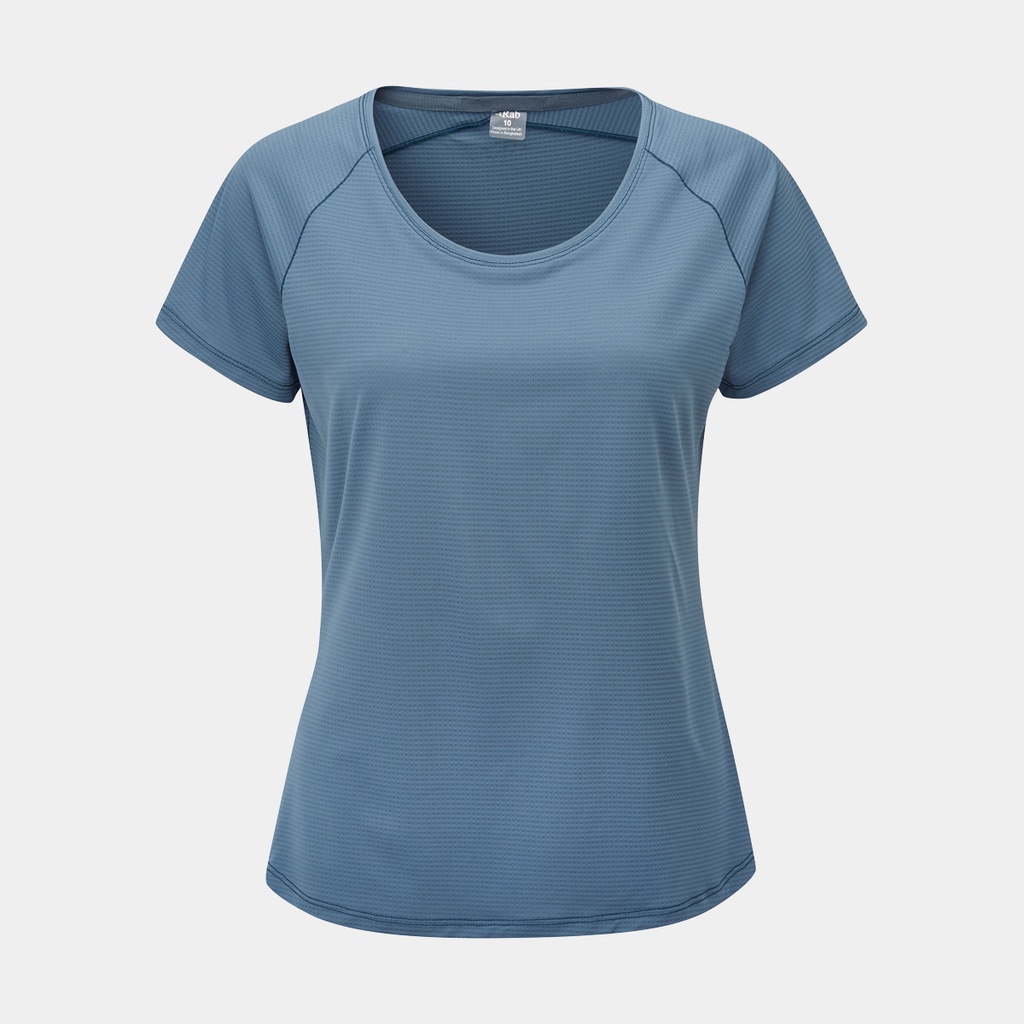 Aleya Short Sleeves Tee Women Orion Blue