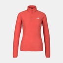 100 Glacier 1/4 Zip Women (2024) Emberglow Orange