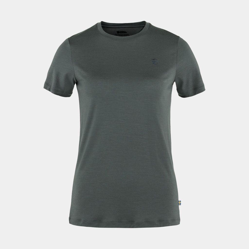 Abisko Wool Short Sleeves Women Basalt