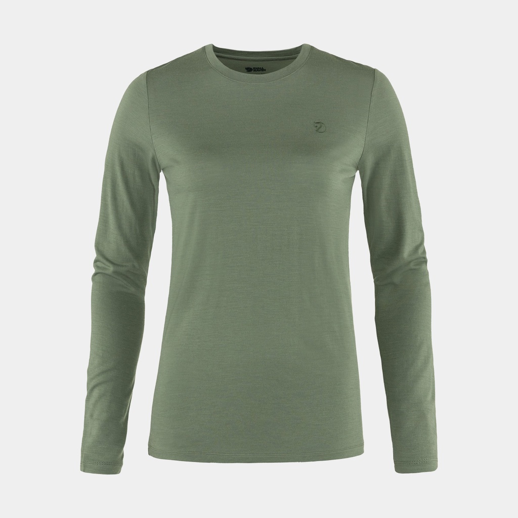 Abisko Wool Long Sleeves Women Patina Green