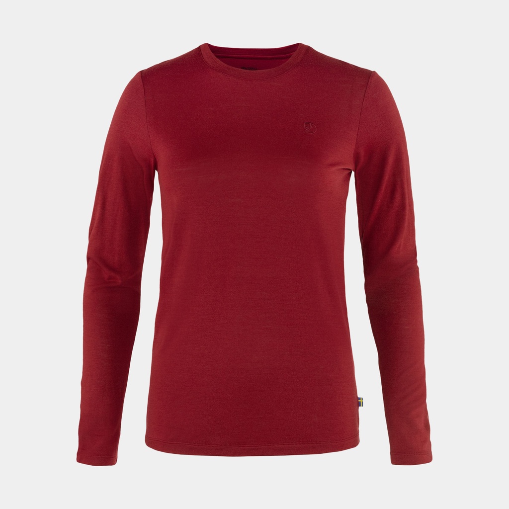 Abisko Wool Long Sleeves Women Pomegranate Red
