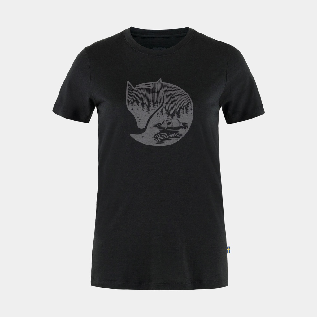 Abisko Wool Fox Short Sleeve Women Black / Iron Grey
