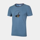Classic T-shirt Organic Rainbow Rocket Bluestone