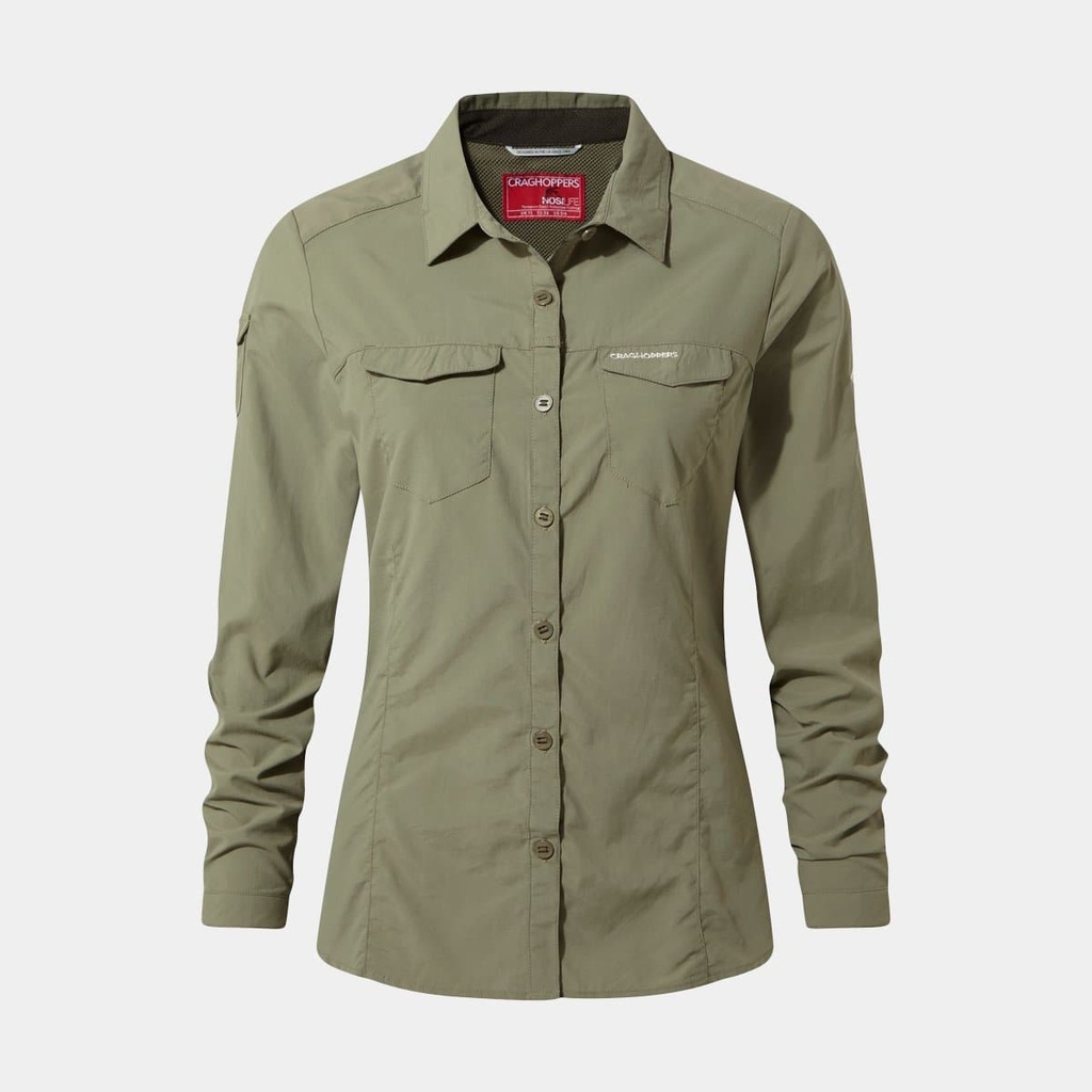 NosiLife Adventure II Long Sleeved Shirt Women Soft Moss