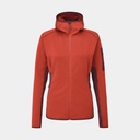 Syncrino Mid Hoody Women Red Grapefruit