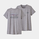 Capilene Cool Daily Graphic Shirt Women '73 Skyline: Feather Grey
