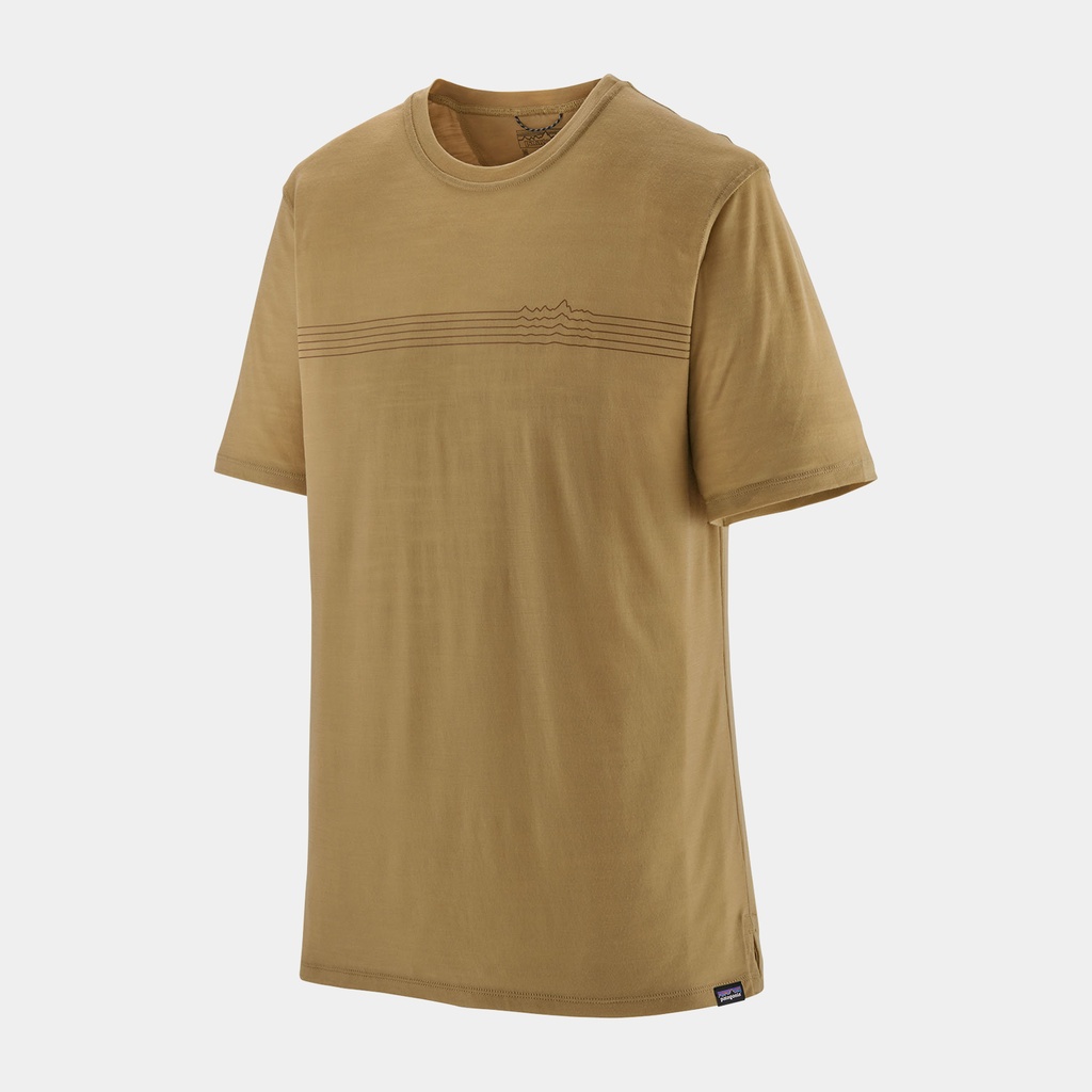 Capilene Cool Merino Graphic Shirt Fitz Roy Fader: Moray Khaki