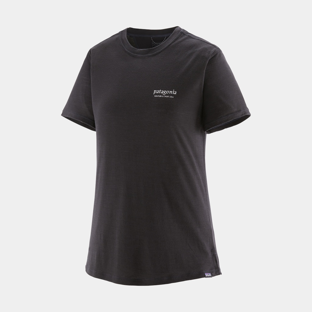 Capilene Cool Merino Graphic Shirt Women Heritage Header: Black