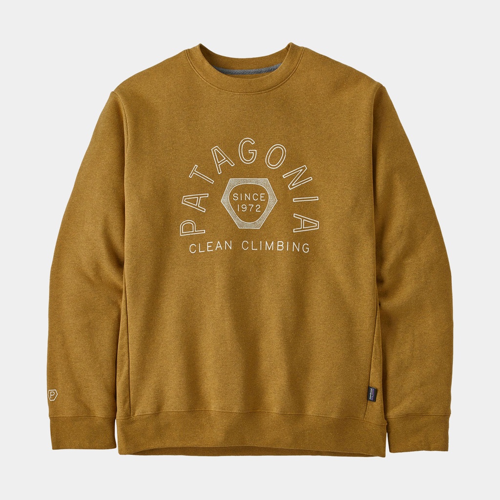 Clean Climb Hex Uprisal Crew Sweatshirt Cabin Gold