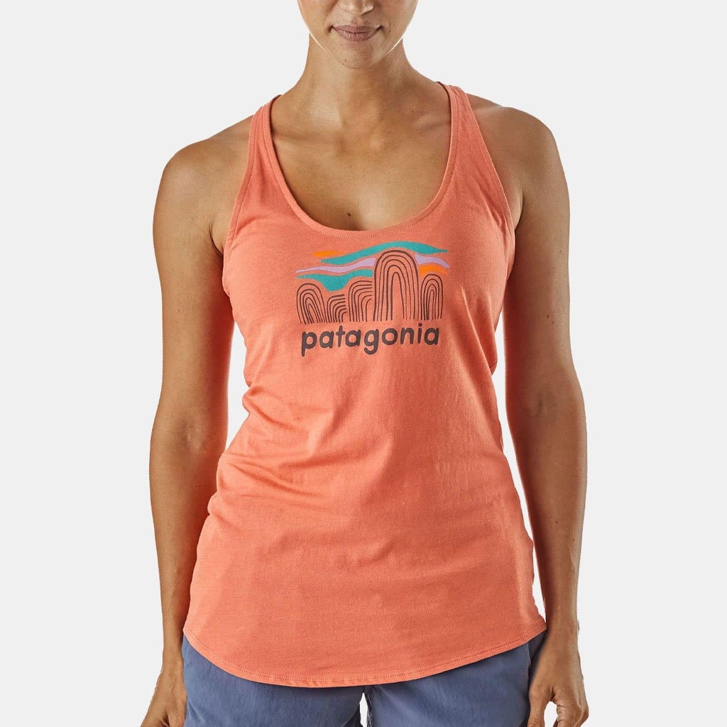 Fitz Roy Boulder Organic Tank Women Quartz Coral