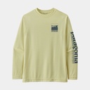 Long Sleeved Capilene Cool Daily T-Shirt Kids Alpine Icon: Isla Yellow