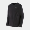 Long Sleeves Capilene Cool Merino Graphic Shirt Heritage Header: Black