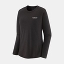 Long Sleeves Capilene Cool Merino Graphic Shirt Women Heritage Header: Black