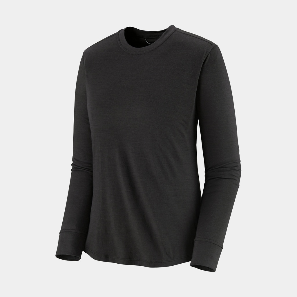 Long Sleeves Capilene Cool Merino Shirt Women Black