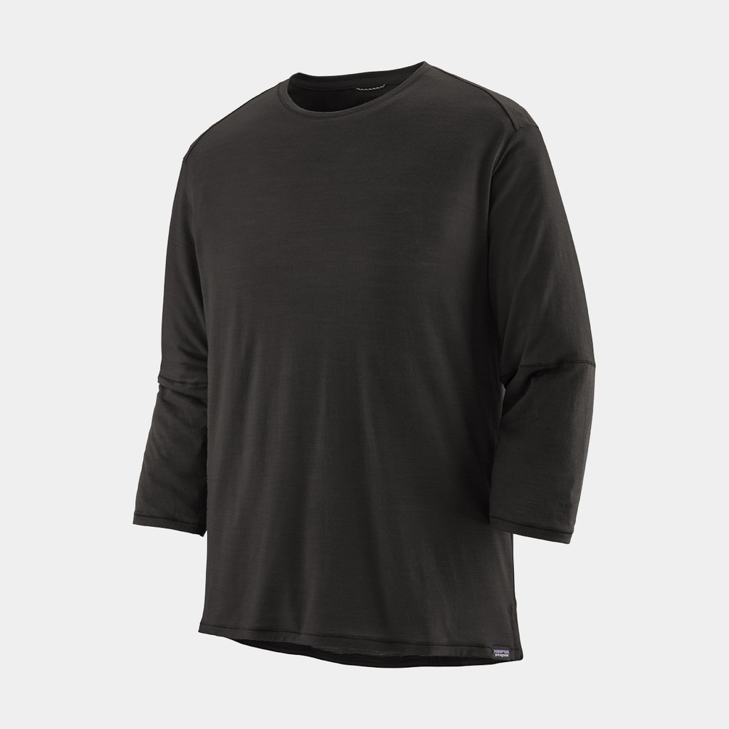 Merino 3/4 Sleeve Bike Jersey Black