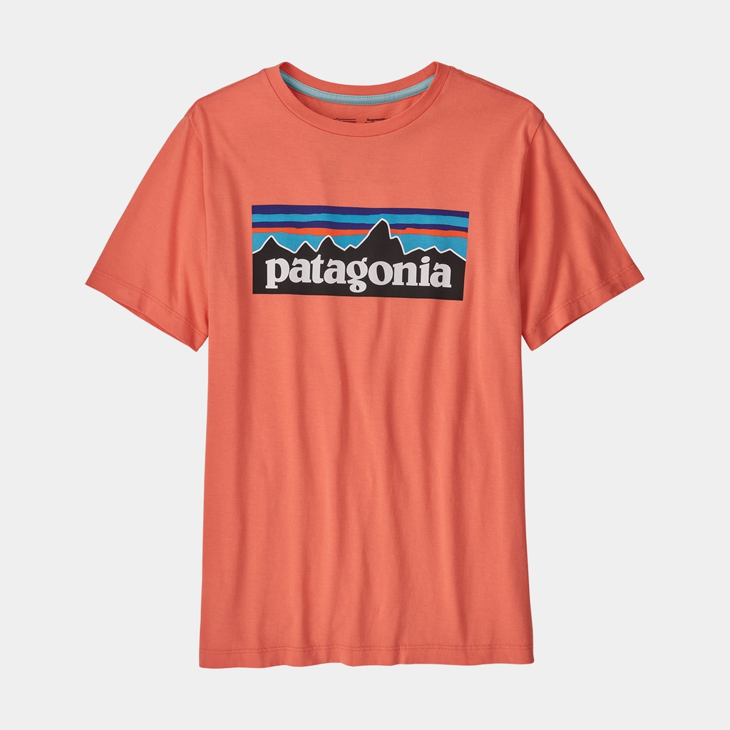 P-6 Logo T-Shirt Regenerative Organic Certified Cotton Kids Coho Coral