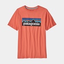 P-6 Logo T-Shirt Regenerative Organic Certified Cotton Kids Coho Coral