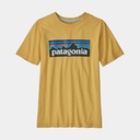 P-6 Logo T-Shirt Regenerative Organic Certified Cotton Kids Surfboard Yellow