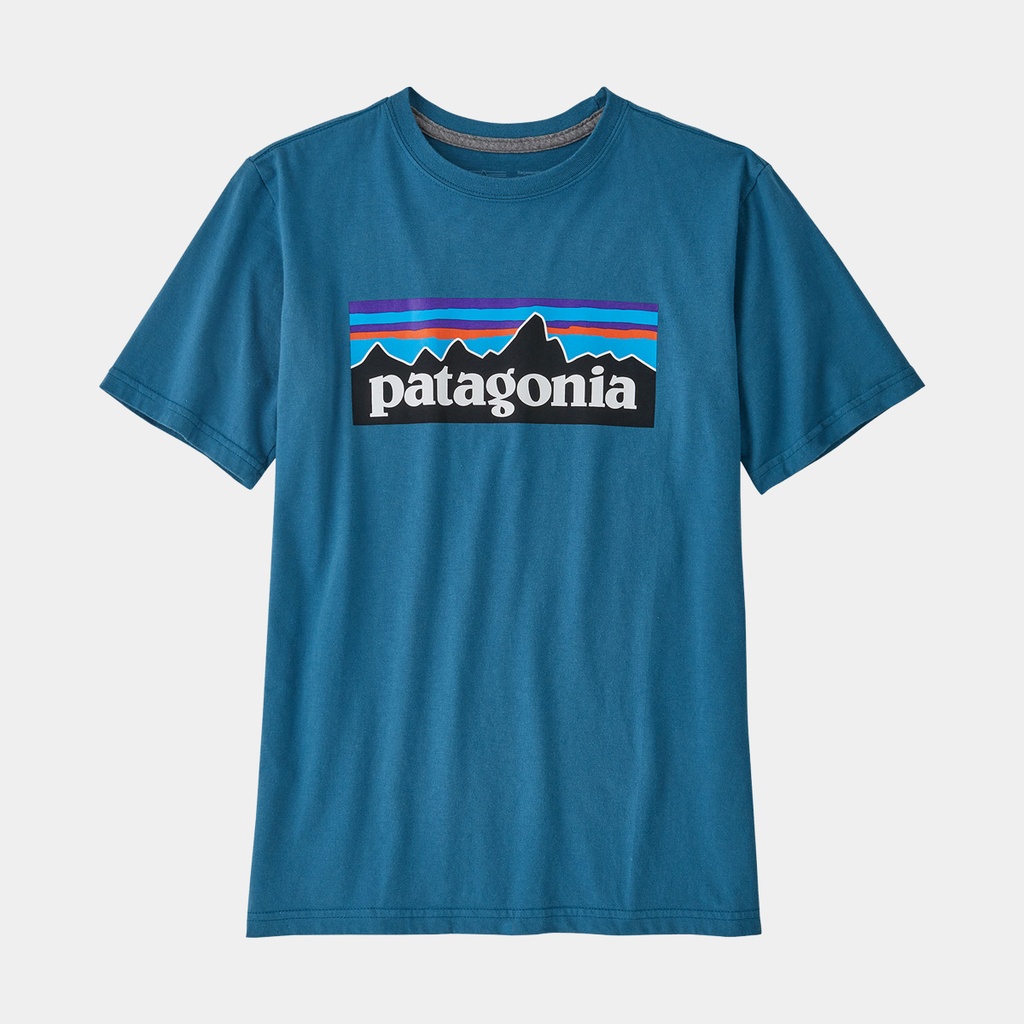 P-6 Logo T-Shirt Regenerative Organic Certified Cotton Kids Wavy Blue