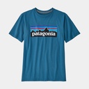 P-6 Logo T-Shirt Regenerative Organic Certified Cotton Kids Wavy Blue