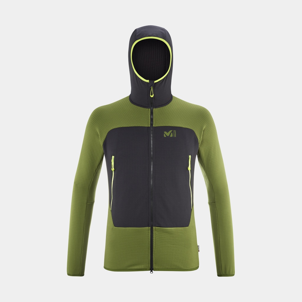 Fusion Grid Hoodie Fern / Noir