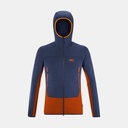 Fusion Grid Hoodie Rust / Saphir