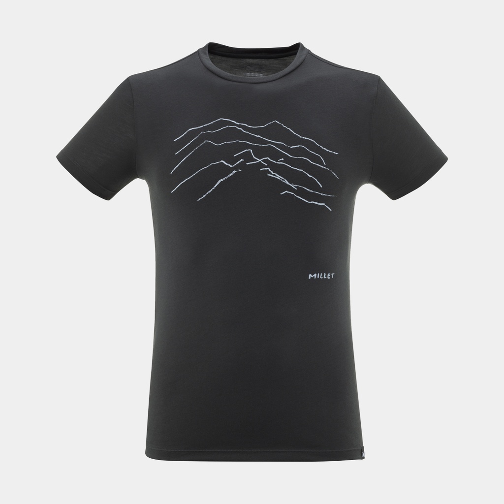 Blurry Mountains Short Sleeves T-Shirt Dark Grey