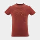 Blurry Mountains Short Sleeves T-Shirt Rust