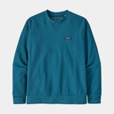 Regenerative Organic Certified Cotton Crewneck Sweatshirt Wavy Blue