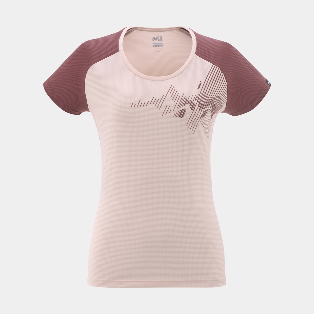 Asym Summit T-Shirt Short Sleeve Women Pearl / Rose Brown