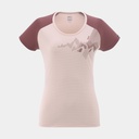 Asym Summit T-Shirt Short Sleeve Women Pearl / Rose Brown