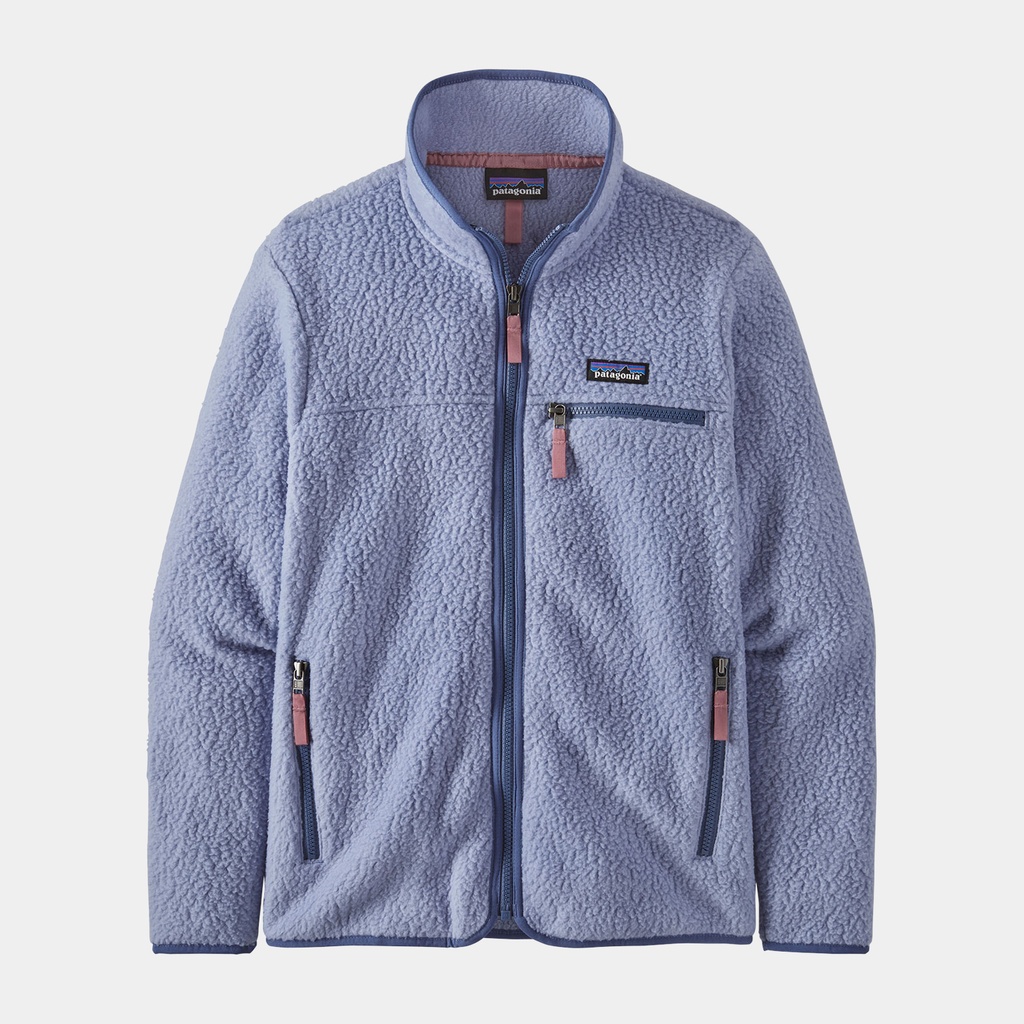 Retro Pile Jacket Women Light Current Blue