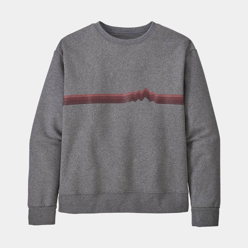 Ridge Rise Stripe Uprisal Crew Sweatshirt Women Gravel Heather