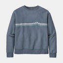 Ridge Rise Stripe Uprisal Crew Sweatshirt Women Plume Grey