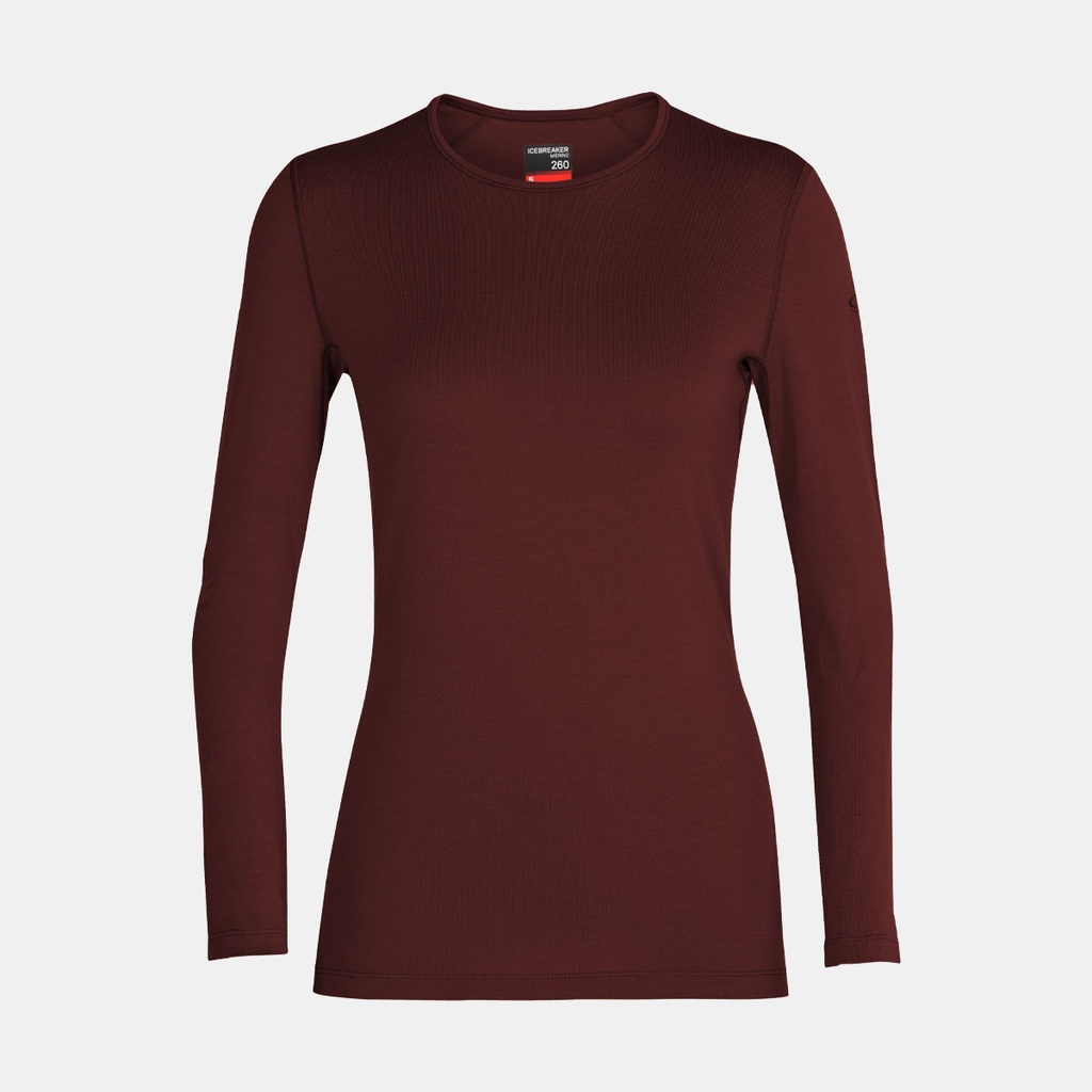 Tech Long Sleeves Crewe 260 Women Espresso