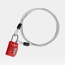 3-Dial TSA Lock & Cable Flame Orange