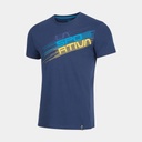 Stripe Evo T-Shirt Night Blue