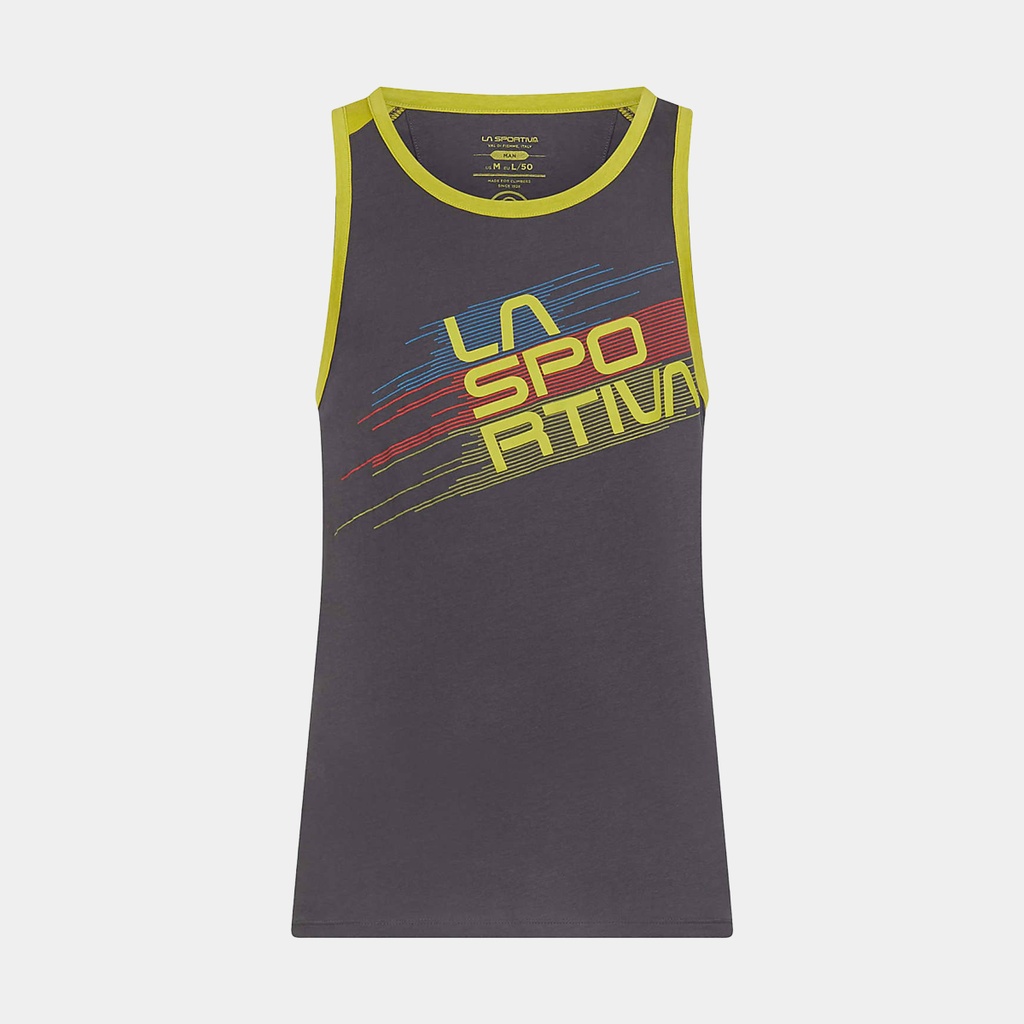 Stripe Tank Carbon / Kiwi
