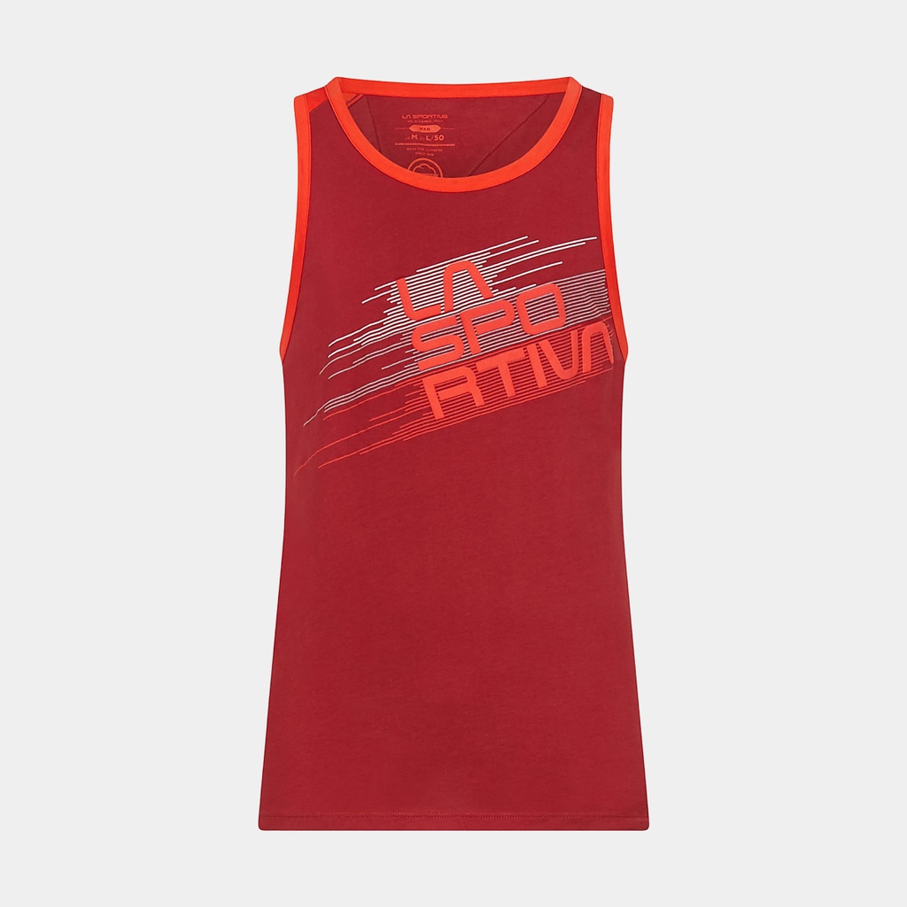 Stripe Tank Chili / Poppy