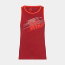 Stripe Tank Chili / Poppy