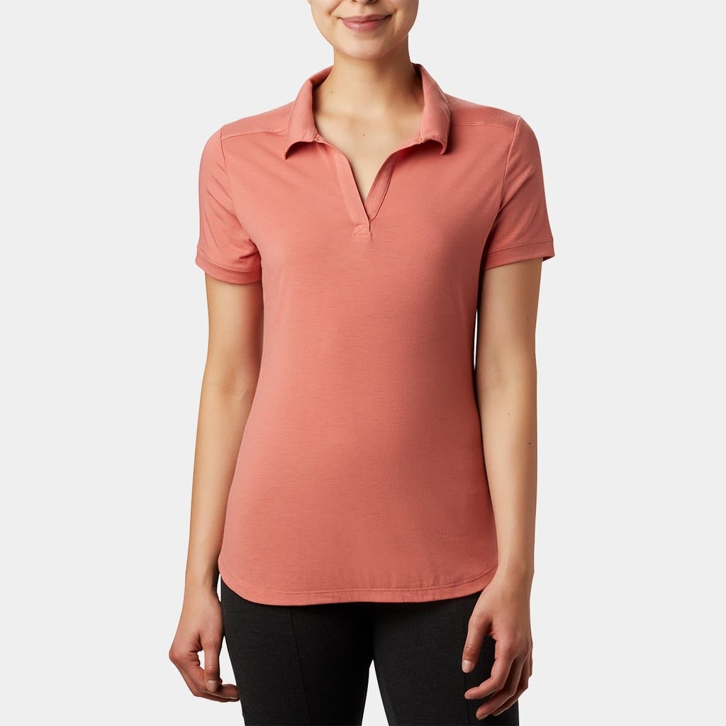 Essential Elements Polo Women Salmon