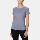 Peak To Point II Short Sleeves Tee Women New Moon Heather