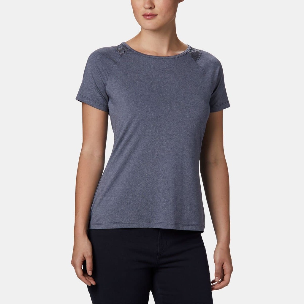 Peak To Point II Short Sleeves Tee Women Nocturnal Heather