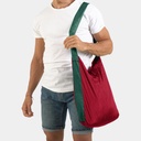 Eco Bag Medium 15L Burgundy / Dark Green