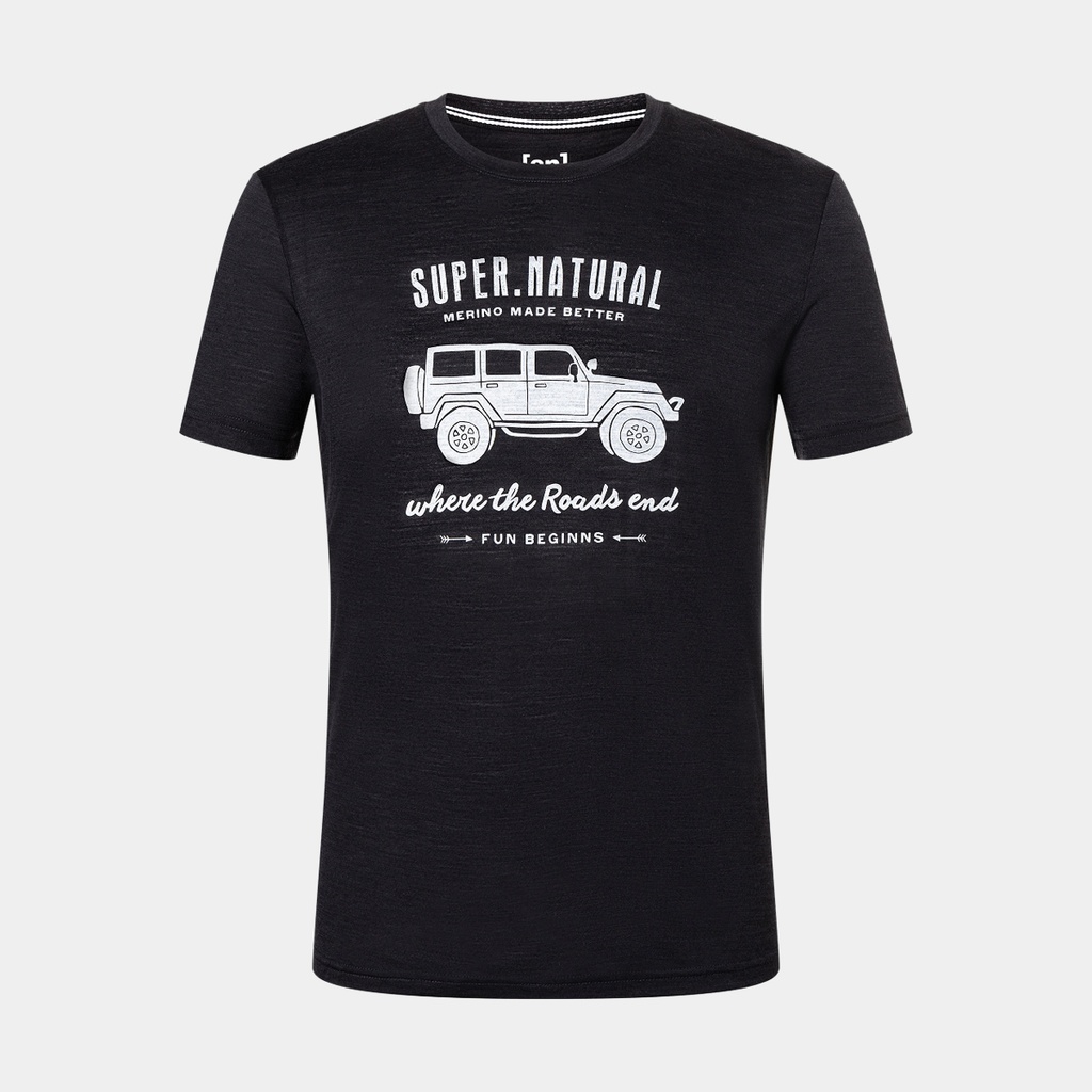 All Terrain Tee Jet Black Melange / Fresh White
