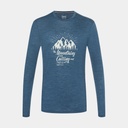 Mountain Call Long Sleeves Dark Denim Melange / Oyster Grey