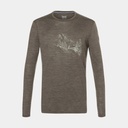 Snow Cabin Long Sleeves Wren Melange / Seneca / High Risk Red