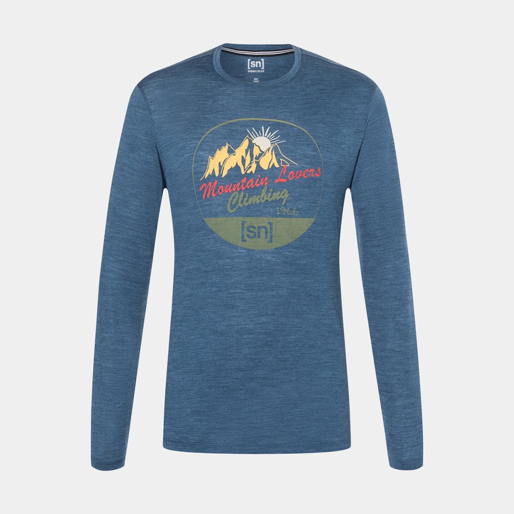 Super Climbing Long Sleeves Dark Denim Melange / Various